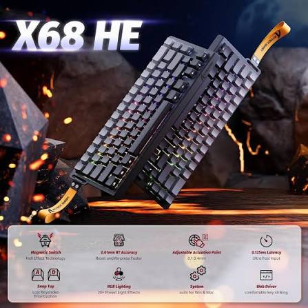 attack shark x68he